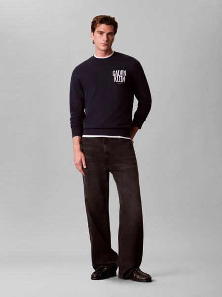 Calvin Klein Jeans Bluza Mężczyźni Bawełna niebieski, XL. Niebieskie bluzy bez kaptura męskie Calvin Klein Jeans, m, z bawełny. Za 369.95 zł.