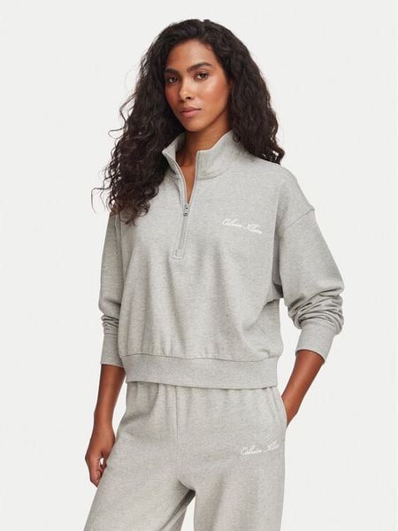 Calvin Klein Underwear Bluza LV00QS7685 Szary Regular Fit. Szare bluzy bez kaptura damskie Calvin Klein Underwear, xs, z bawełny. Za 289.99 zł.