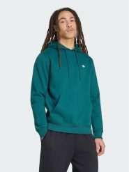 Adidas Bluza Trefoil Essentials KV9317 Zielony ciemny Regular Fit. Zielone bluzy bez kaptura męskie Adidas, m, z bawełny. Za 238.99 zł.