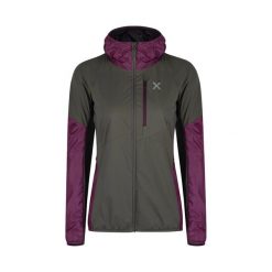 Damska kurtka z kapturem Montura Alpha Evo. Zielone kurtki damskie MONTURA, bez wzorów, z kapturem. W wyprzedaży za 836.00 zł.
