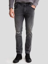 Jeansy męskie skinny z przetarciami 7/8 szare Jeffray Cropped 898. Szare jeansy męskie Big Star. W wyprzedaży za 119.99 zł.