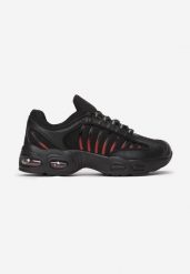 Czarno-Czerwone Buty Sportowe Chaliria. Czarne buty sportowe na co dzień męskie Born2be, bez zapięcia, trekkingowe. Za 54.99 zł.