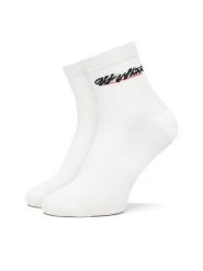 Off-White Skarpety długie OWRA018R21KNI Biały. Białe skarpetki damskie OFF-WHITE, bez wzorów, z bawełny. Za 129.99 zł.
