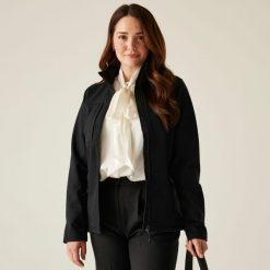 Softshell roboczy damski Octagon. Niebieskie kurtki softshell damskie Regatta, bez wzorów, z softshellu, bez kaptura. Za 219.99 zł.