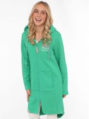 Zwillingsherz Bluza "Smile Happiness Laugh" w kolorze zielonym rozmiar: L/XL. Zielone bluzy z kapturem damskie Zwillingsherz, l. Za 224.52 zł.