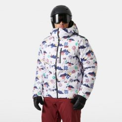 Kurtka puchowa Helly Hansen Kvitfjell. Białe kurtki męskie Helly Hansen, na zimę, m, bez wzorów, z puchu, sportowe, bez kaptura. W wyprzedaży za 1,480.00 zł.