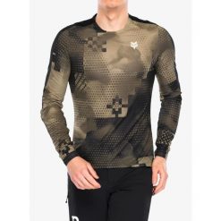 Bluza rowerowa męska Fox Flexair Ascent LS Jersey Pulse. Brązowe bluzy bez kaptura męskie FOX, bez wzorów, z jersey, sportowe, bez kołnierzyka, bez ramiączek. Za 308.99 zł.