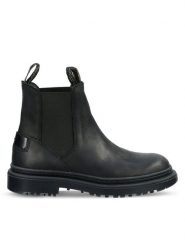 Gant Sztyblety 31554085 Czarny. Czarne botki damskie Gant, z nubiku, bez obcasa, na płaskiej podeszwie, bez zapięcia. Za 679.99 zł.