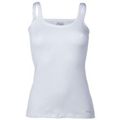 Damski top Fila biały, S. Białe topy damskie Fila, s, bez wzorów, z bawełny, bez kołnierzyka. Za 141.99 zł.