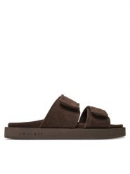 Inuikii Klapki Suede Double Band 50102-510 Brązowy. Brązowe klapki i japonki męskie Inuikii, ze skóry. Za 709.99 zł.