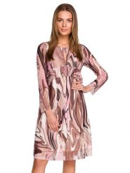 Stylove Sukienka ze wzorem rozmiar: M. Sukienki damskie Stylove, m, bez wzorów, bez kołnierzyka, bez ramiączek, midi. Za 249.95 zł.