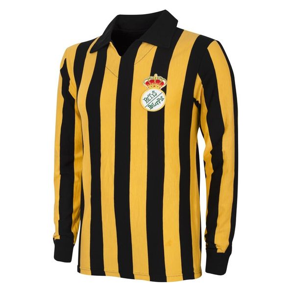 Koszulka retro piłkarska dla dorosłych - Real Betis 1915 - Czarny / Żółty. Czarne t-shirty sportowe męskie COPA FOOTBALL, bez ramiączek, do piłki nożnej. Za 295.44 zł.