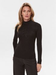 Liu Jo Sweter MF3223 MA95M Czarny Regular Fit. Czarne swetry klasyczne damskie Liu Jo, l, z syntetyku, bez kołnierzyka. Za 399.99 zł.