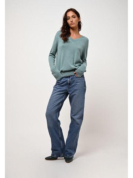 AUTHENTIC CASHMERE Kaszmirowy sweter "Gardoria" w kolorze miętowym rozmiar: M. Niebieskie swetry klasyczne damskie AUTHENTIC CASHMERE, m, z kaszmiru, bez kołnierzyka. Za 345.36 zł.