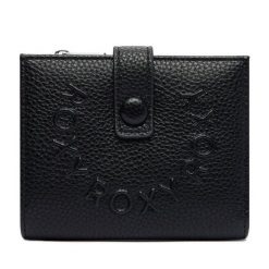 Portfel Roxy. Czarne portfele damskie Roxy, bez wzorów. Za 59.99 zł.