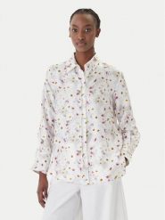 Marella Koszula Salve 2613111141 Biały Relaxed Fit. Białe koszule damskie Marella, bez wzorów, z jedwabiu, bez kołnierzyka, bez ramiączek. Za 1,089.00 zł.