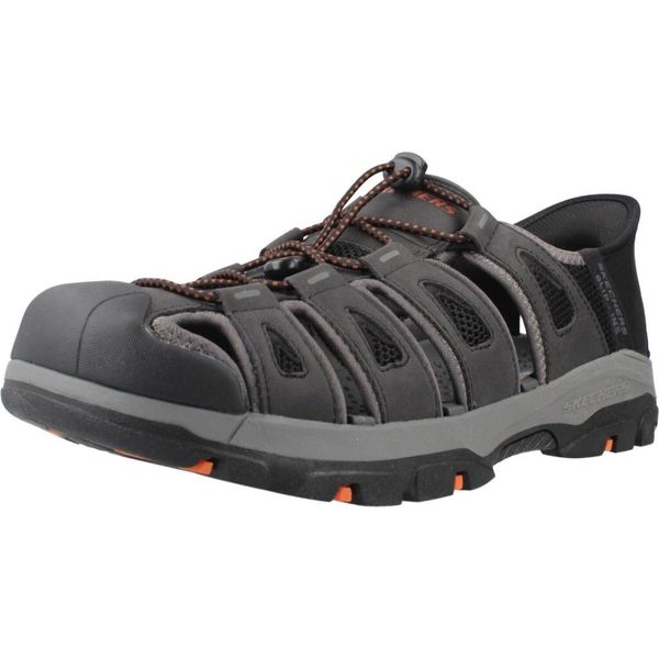 Sandały SKECHERS SLIP - INS TRESMEN NORVICK Czarny. Czarne sandały męskie Skechers, z syntetyku, bez zapięcia. Za 359.99 zł.