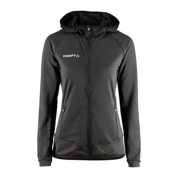 Bluza sportowa damska Craft Extend Full Zip. Szare bluzy sportowe damskie Craft, s, bez wzorów, bez ramiączek, z kapturem. Za 334.85 zł.
