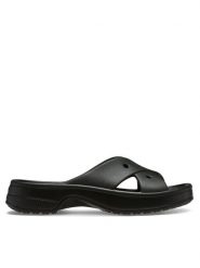 Crocs Klapki Classic Women's Cross Strap 210840 Czarny. Czarne klapki damskie Crocs, bez wzorów, z tworzywa sztucznego, bez obcasa. Za 179.00 zł.