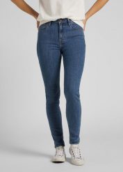 LEE IVY DAMSKIE SPODNIE JEANSOWE MID USED L32ESIVG 112107445. Spodnie materiałowe damskie Lee, bez wzorów, z jeansu. Za 209.00 zł.