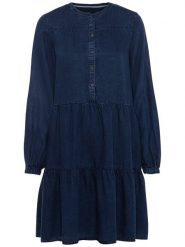 Camel Active Sukienka dżinsowa w kolorze granatowym rozmiar: XXL. Niebieskie sukienki damskie Camel Active, xxl, bez wzorów, z lyocellu, bez kołnierzyka, bez ramiączek, mini, rozkloszowane. Za 140.20 zł.