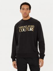 Versace Jeans Couture Bluza 78GAIT05 Czarny Regular Fit. Czarne bluzy bez kaptura męskie Versace Jeans Couture, m, z bawełny. Za 449.99 zł.