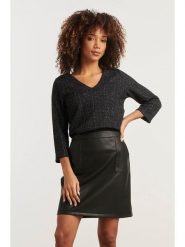 Smashed Lemon Bluzka w kolorze granatowym rozmiar: XS. Niebieskie bluzki damskie Smashed Lemon, xs, bez wzorów, bez kołnierzyka, bez ramiączek. Za 104.99 zł.