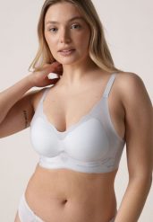 Niebieski Usztywniany Biustonosz Bezszwowy Bez Fiszbin Pretiona. Niebieskie biustonosze Born2be, bez wzorów. Za 29.99 zł.