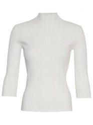 MOSS COPENHAGEN Sweter "Vendela Rachelle" w kolorze białym rozmiar: S/M. Białe golfy damskie MOSS COPENHAGEN, m, bez wzorów, z wiskozy, bez ramiączek. Za 109.78 zł.