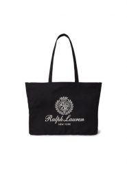 Polo Ralph Lauren Torebka 405P16989002 Czarny. Czarne torebki klasyczne damskie Polo Ralph Lauren, bez wzorów, z materiału, bez dodatków. Za 519.99 zł.