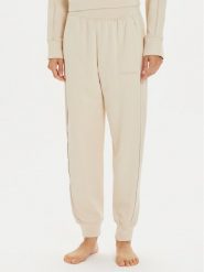 Calvin Klein Underwear Spodnie dresowe 000QS7262E Beżowy Regular Fit. Brązowe spodnie dresowe damskie Calvin Klein Underwear, l, bez wzorów, z bawełny. Za 159.99 zł.