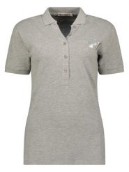 Canadian Peak Koszulka polo "Koqueleak" w kolorze szarym rozmiar: M. Szare bluzki damskie Canadian Peak, m, bez wzorów, z bawełny, bez kołnierzyka, bez ramiączek. Za 109.95 zł.