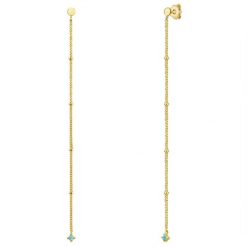 Glanzstücke München Srebrne kolczyki sztyfty srebro wysokiej próby Opal (synt.) żółte złoto Kolczyki 1 ct Damski. Szare kolczyki damskie Glanzstücke München, z opalem, srebrne, na sztyftcie. Za 129.99 zł.