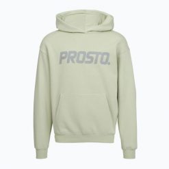 Bluza męska PROSTO Hoodie Big Log. Zielone bluzy z kapturem męskie Prosto., m, z bawełny. Za 239.99 zł.