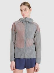 4F Kurtka do biegania Ultralight damska - szara XL. Szare kurtki do biegania damskie 4f, l, bez wzorów, z dzianiny, z kapturem. W wyprzedaży za 159.99 zł.