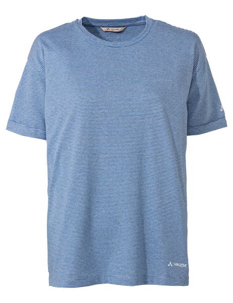 Funktionsshirt W Mineo Striped T-Shirt. Niebieskie t-shirty damskie Vaude, bez wzorów, z bawełny, bez kołnierzyka. Za 189.00 zł.