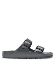 Birkenstock Klapki Arizona EVA 1001498 Szary. Szare klapki damskie Birkenstock, bez wzorów, ze skóry, bez obcasa. Za 169.99 zł.