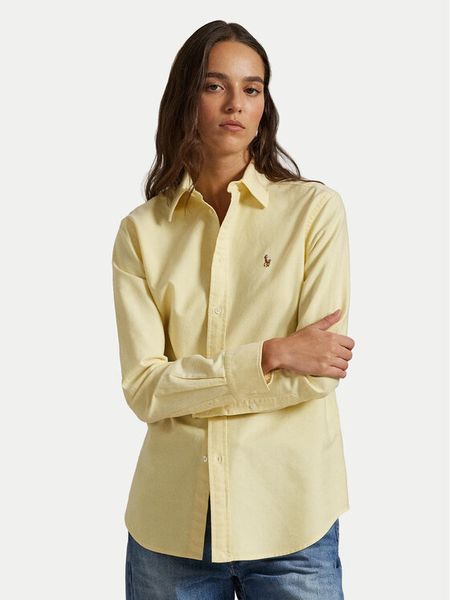 Polo Ralph Lauren Koszula 211970736505 Żółty Relaxed Fit. Żółte koszule damskie Polo Ralph Lauren, xs, bez wzorów, z bawełny, bez kołnierzyka, bez ramiączek. Za 649.99 zł.