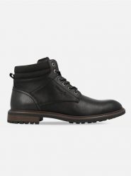 Wrangler Botki "George" w kolorze czarnym rozmiar: 45. Czarne buty zimowe męskie Wrangler, bez zapięcia. Za 244.95 zł.