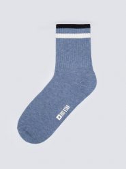 BIG STAR Skarpety w kolorze błękitnym rozmiar: 43-46. Niebieskie skarpetki męskie Big Star, bez wzorów, ze splotem. Za 19.99 zł.