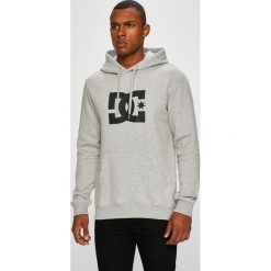DC - Bluza. Szare bluzy z kapturem męskie DC, l, z bawełny. W wyprzedaży za 199.90 zł.