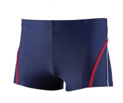 Kąpielówki męskie Beco bokser granatowo-czerwone. Czerwone kąpielówki męskie 47 Brand, m, bez wzorów, z elastanu, na fitness i siłownię. Za 220.99 zł.