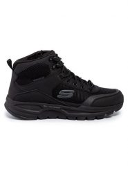Skechers Trapery Woodrock 51705/BBK Czarny. Czarne buty zimowe męskie Skechers, z materiału, bez zapięcia. Za 374.99 zł.
