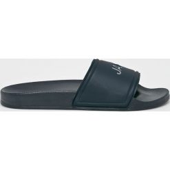 Jack & Jones - Klapki. Niebieskie klapki i japonki męskie Jack & Jones, z gumy. W wyprzedaży za 59.90 zł.