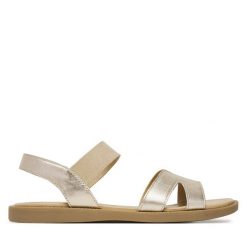 Sandały Lasocki. Żółte sandały damskie Lasocki, bez wzorów, bez obcasa, na płaskiej podeszwie. Za 139.99 zł.