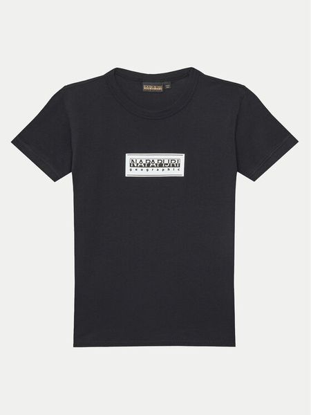 Napapijri T-Shirt Chamois NP0A4ILE S Czarny Regular Fit. Czarne t-shirty chłopięce Napapijri, bez wzorów, z bawełny, bez ramiączek. Za 59.99 zł.
