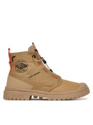 Palladium Trapery Sp20 Travel Hi 74476-295-M Beżowy. Brązowe buty zimowe męskie Palladium, z materiału, bez zapięcia. Za 289.99 zł.