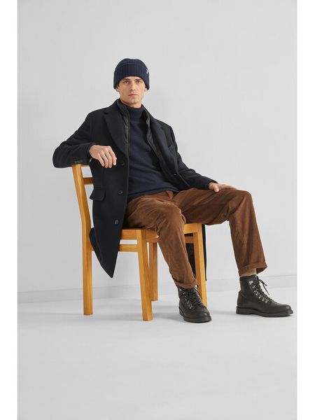 Selected Homme Płaszcz wełniany 16089400 Czarny Regular Fit. Czarne płaszcze męskie Selected Homme, na zimę, m, bez wzorów, z syntetyku. Za 1,079.00 zł.