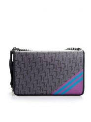 Trussardi Jeans Torebka "Vaniglia" | 75B00480 | Vaniglia Shoulder Bag | Kobieta | Grafitowy. Szare torebki klasyczne damskie TRUSSARDI, bez wzorów, z jeansu, bez dodatków. W wyprzedaży za 229.00 zł.