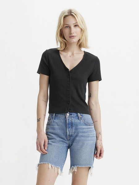 Levi's Kardigan w kolorze czarnym rozmiar: XXS. Czarne kardigany damskie Levi's, s, bez wzorów, z bawełny. Za 73.95 zł.